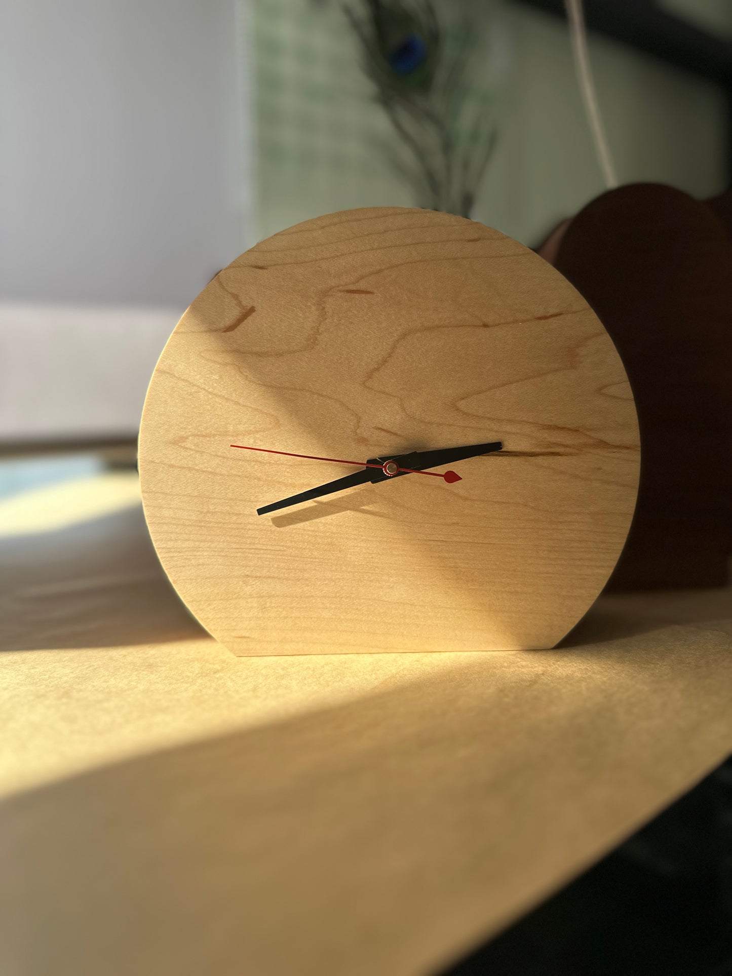 Rock Maple Desk Clock