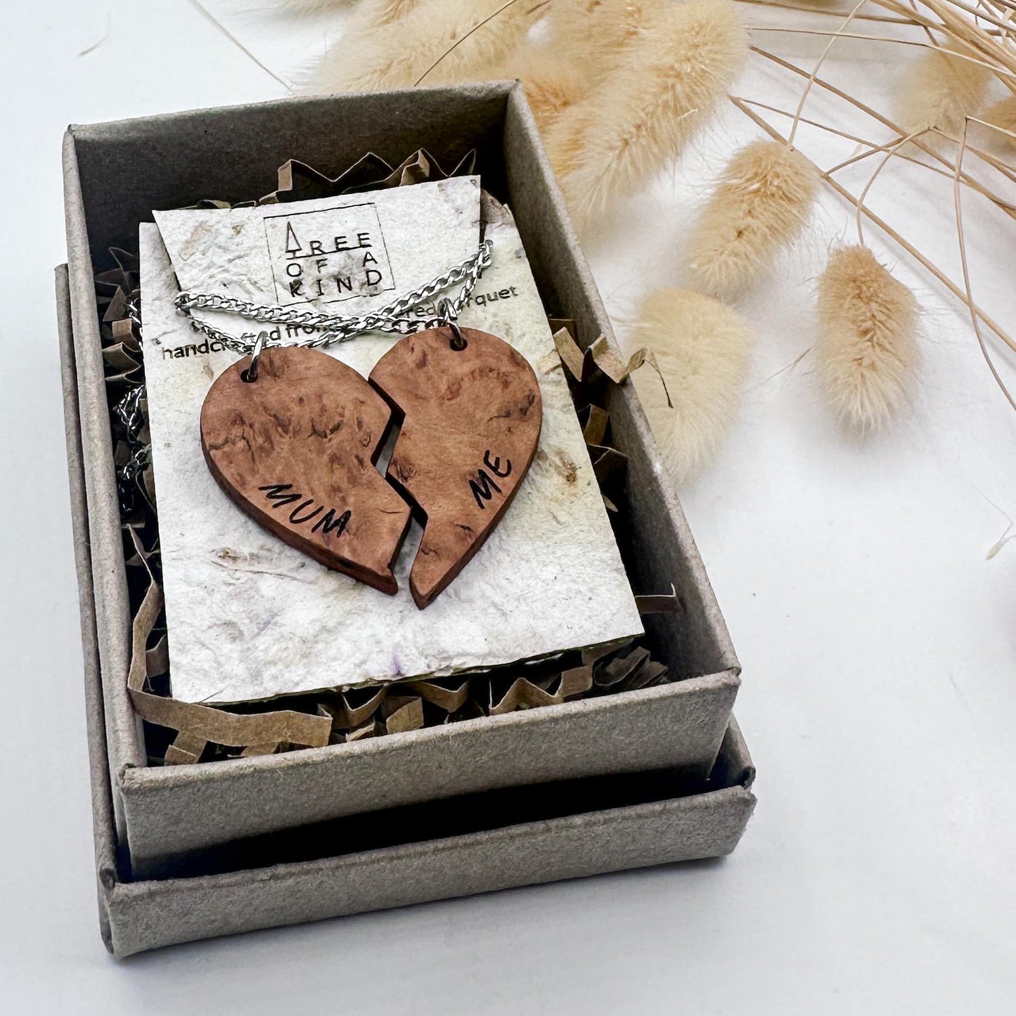 Mum + Me Timber Necklace - Burl