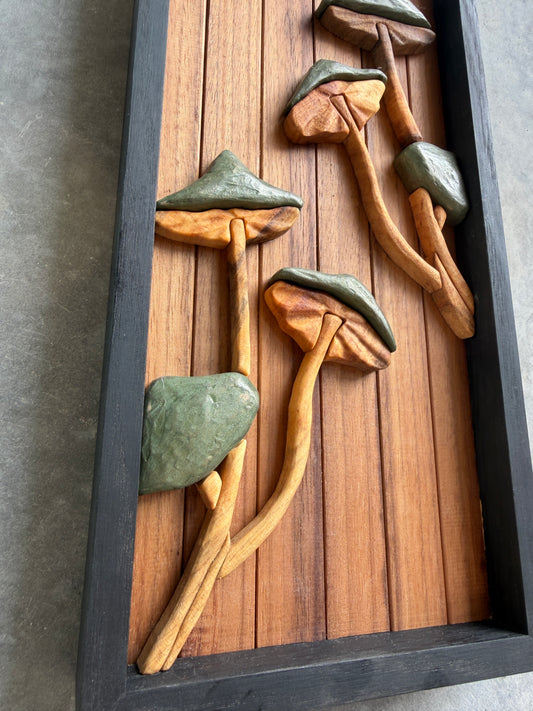Leaning Toward Light Timber Wall Artwork