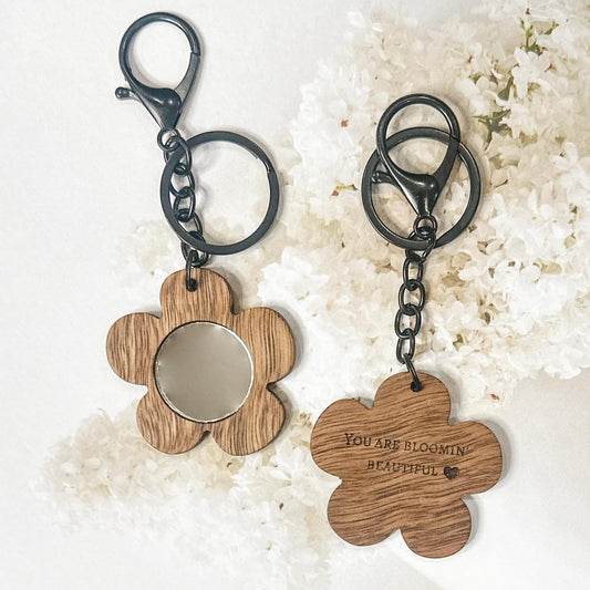Flower & Bloom - Spotted Gum Timber Keyring