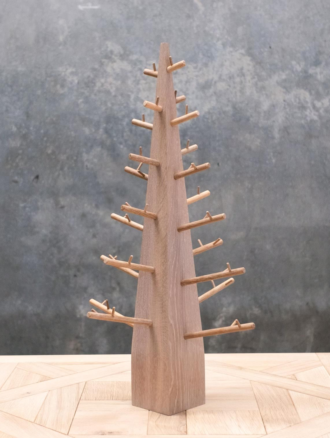 The Table Top Naked Oak Wooden Christmas Tree