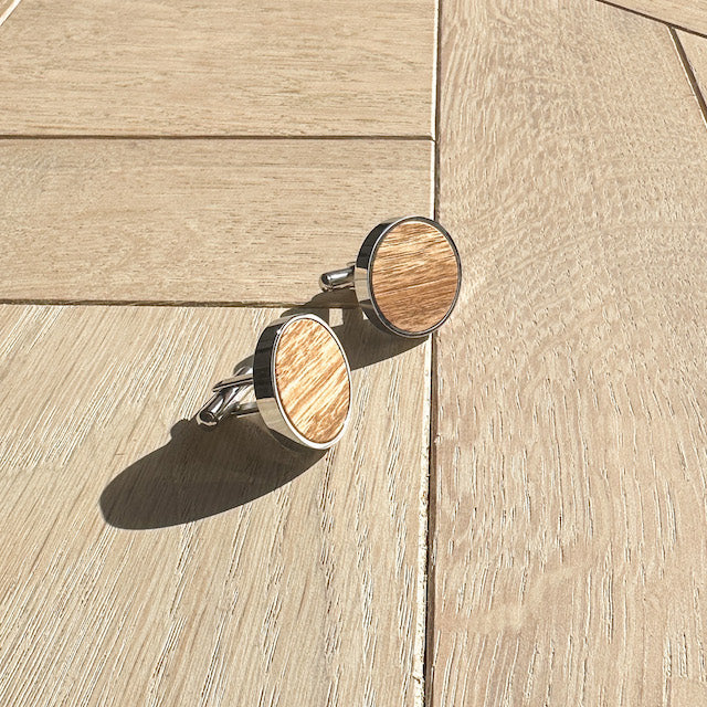 Timber Cufflinks - Spotted Gum