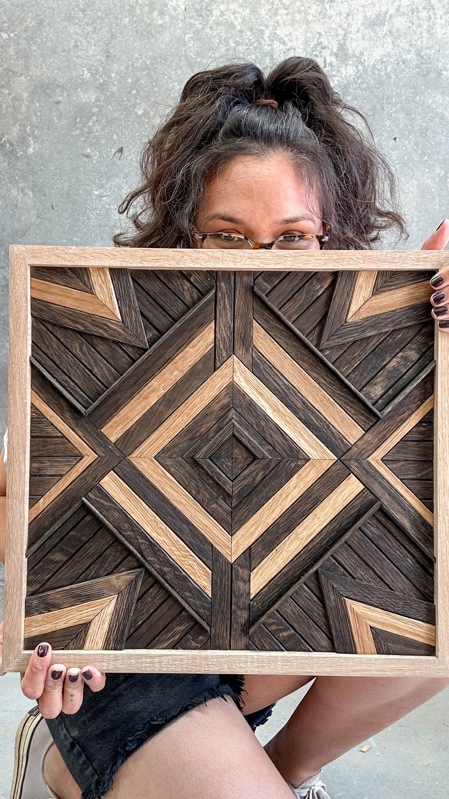 “Great Beginnings” // Mosaic Timber Wall Art