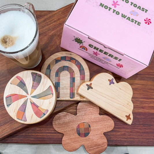 Cheers Timber Coaster