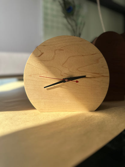 Rock Maple Desk Clock
