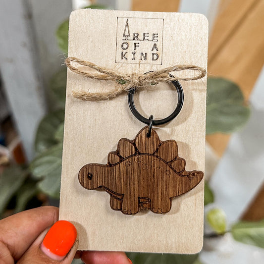 Timber Keyrings - Spotted Gum Steggy