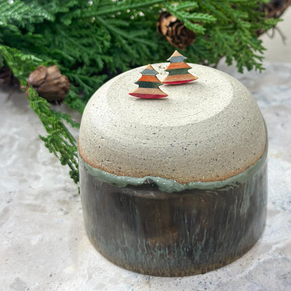 Christmas Tree Stud - Confetti