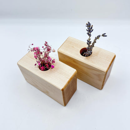 Timber Dry Flower Vases - Rock Maple