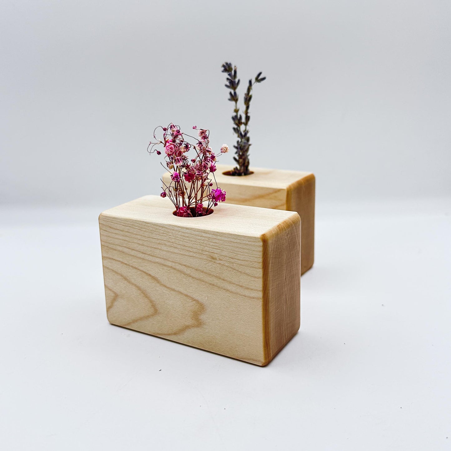 Timber Dry Flower Vases - Rock Maple