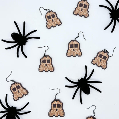 Pixel Mosaic Dangles - Halloween Ghosts