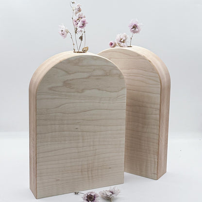 Timber Dry Flower Vases - Rock Maple