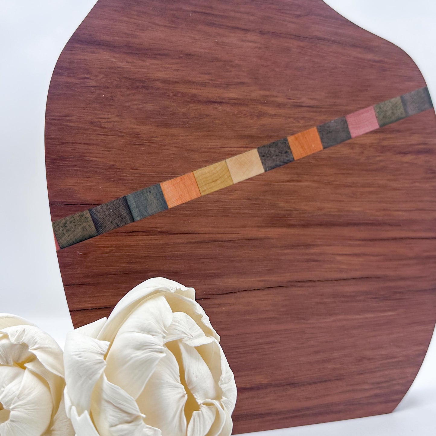 Ironbark & Confetti Pixel Timber Bud Vases