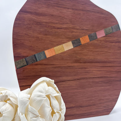 Ironbark & Confetti Pixel Timber Bud Vases