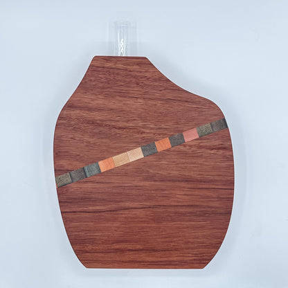 Ironbark & Confetti Pixel Timber Bud Vases