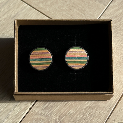 Timber Cufflinks - Confetti Birch