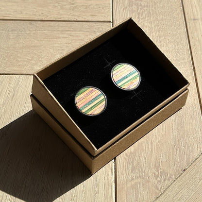 Timber Cufflinks - Confetti Birch