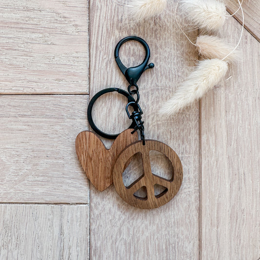 Timber Keyrings - Spotted Gum