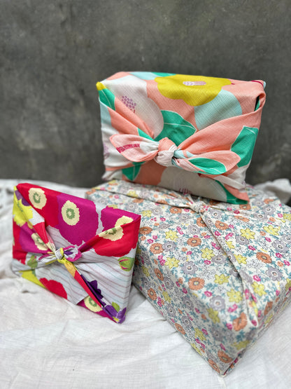 The Gift Wrap Bundle // Small Furoshiki & Naked Oak Gift Tags