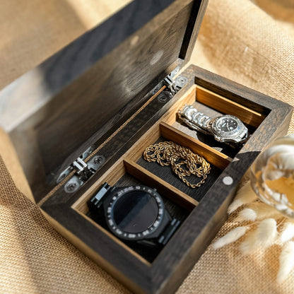 Oak Of Wonders - Small Jewellery Box // Dark Chocolate
