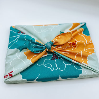 The Gift Wrap Bundle // Small Furoshiki & Naked Oak Gift Tags